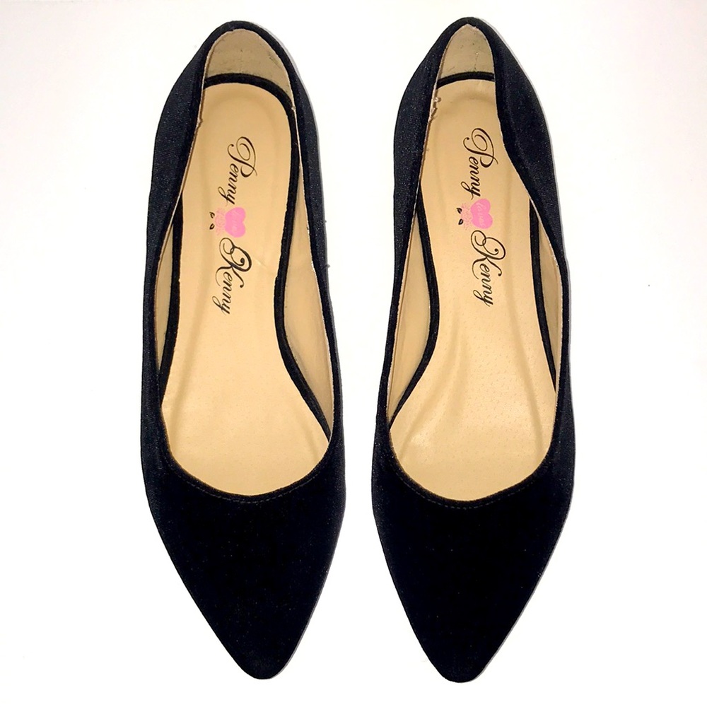 Velvet slip on shoes